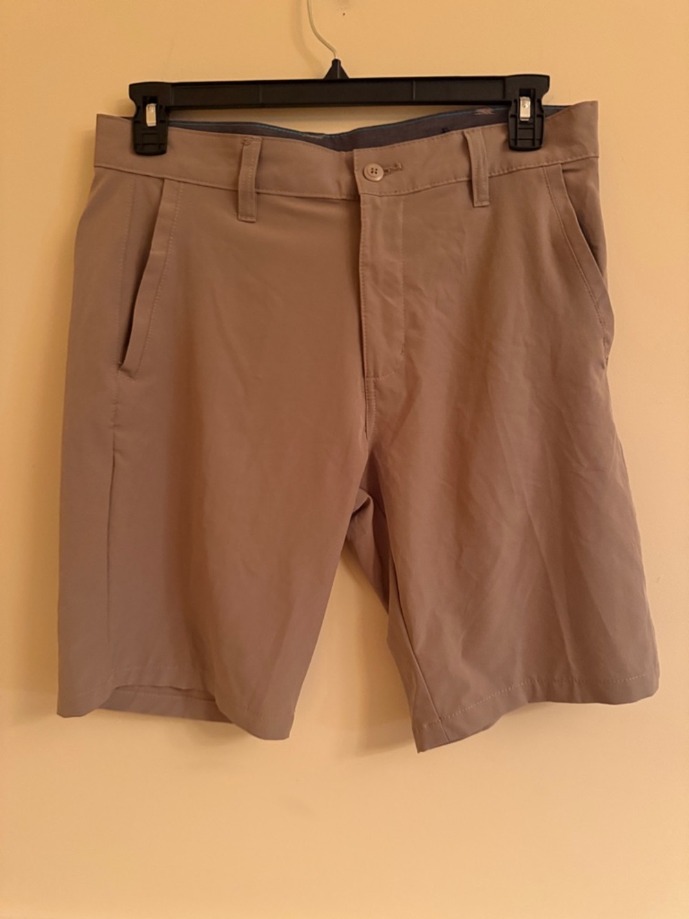 burnside Men's Flat Front Shorts in Taupe Sz‎ 32